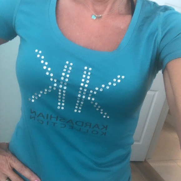 Kardashian embellished T-shirt by K Dash from QVC - Picture 2 of 5